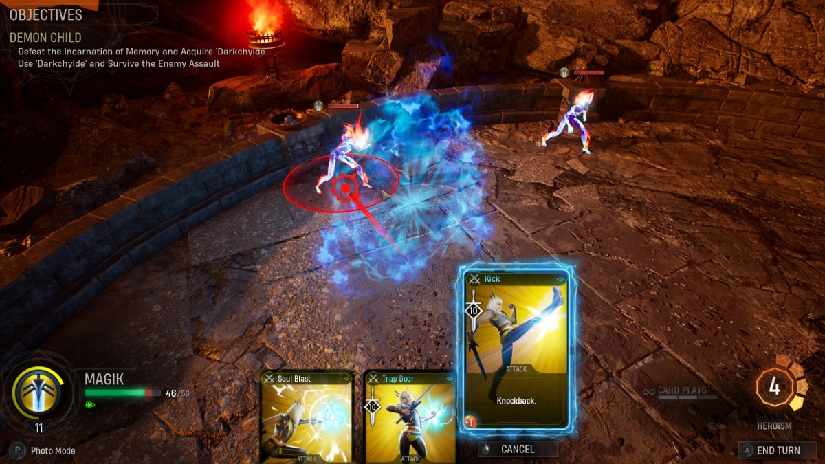 Marvel's Midnight Suns Magik challenge using Kick